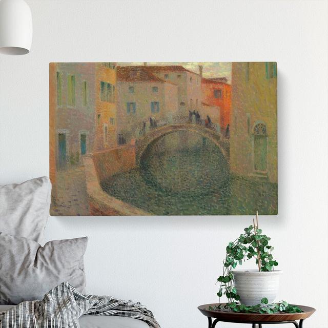 Small Canal in Venice by Henri Le Sidaner - Wrapped Canvas Painting East Urban Home Size: 35cm H x 50cm W x 3cm D on Productcaster.