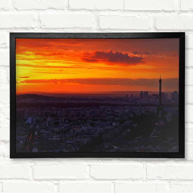 Paris At Dawn Framed Print Latitude Run Size: 59.7cm H x 84.1cm W on Productcaster.