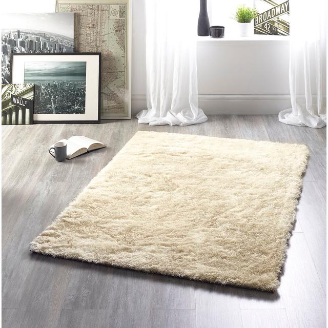 Sinead Solid Colour Hand Woven Champagne Area Rug Rosdorf Park Rug Size: Rectangle 160 x 230cm on Productcaster.