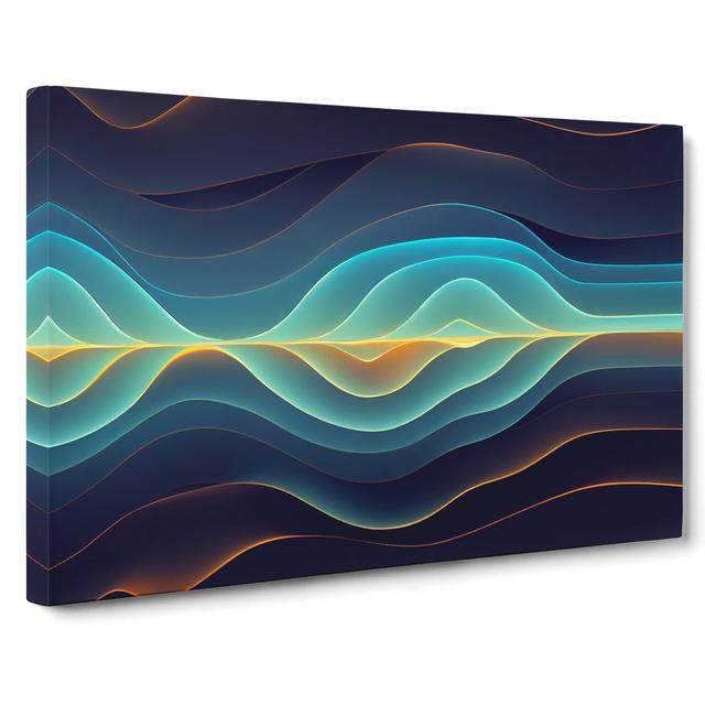 Prizewinning Modern Abstract Art - Wrapped Canvas Graphic Art Metro Lane Size: 35cm H x 50cm W x 3cm D on Productcaster.