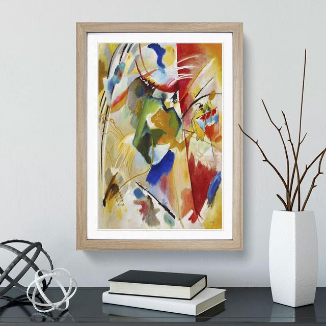 Green Center by Wassily Kandinsky - Picture Frame Painting East Urban Home Size: 36cm H x 27cm W x 2cm D, Frame Option: Oak Framed on Productcaster.