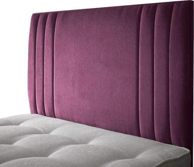 Lillard Upholstered Headboard Wrought Studio Colour: Purple, Size: Double (4'6) on Productcaster.