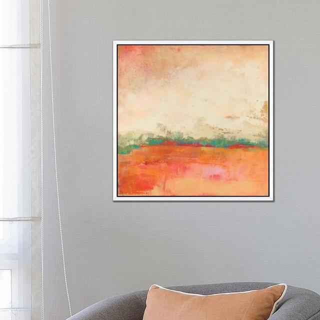 Apricity I by Sue Jachimiec - Gallery-Wrapped Canvas Giclée on Canvas Metro Lane Format: White Framed, Size: 66.04cm H x 66.04cm W x 3.81cm D on Productcaster.