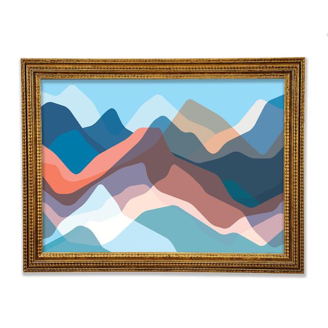 Modern Mountain Range - Single Picture Frame Art Prints Union Rustic Size: 42.1cm H x 59.7cm W x 3cm D on Productcaster.