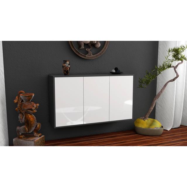 Dale Sideboard Brayden Studio Colour (Body/Front): Black/High Gloss White on Productcaster.