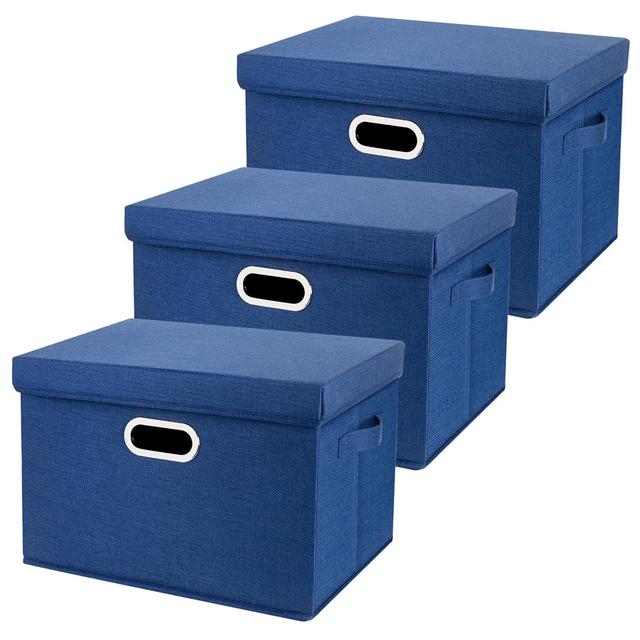 Ebern Designs Box (Set of 3) Ebern Designs Colour: Blue on Productcaster.