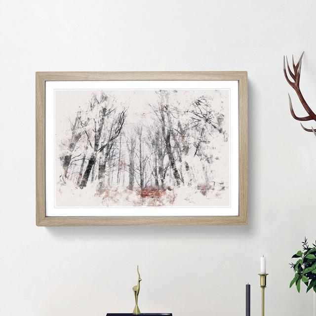 Never Ending Forest in Italy - Picture Frame Painting Print East Urban Home Size: 36cm H x 48cm W x 2cm D, Frame Option: Oak Framed on Productcaster.