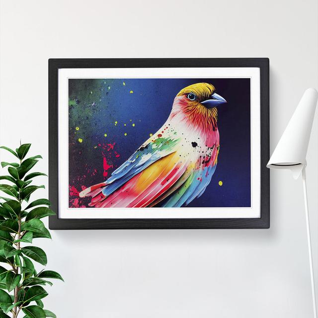 Bird Splash Vol.4 Abstract - Single Picture Frame Print ClassicLiving Format: Black, Size: 25cm H x 34cm W x 2cm D on Productcaster.