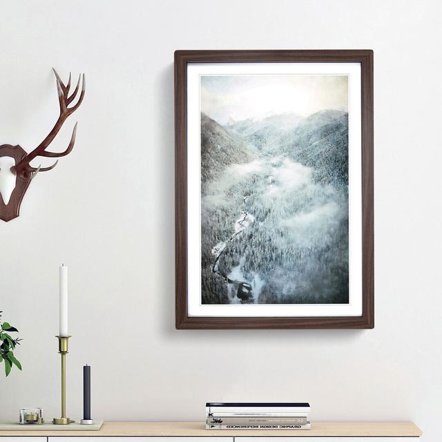 Forest in Winter - Picture Frame Painting Print East Urban Home Frame Option: Walnut Framed, Size: 45cm H x 33cm W x 2cm D on Productcaster.