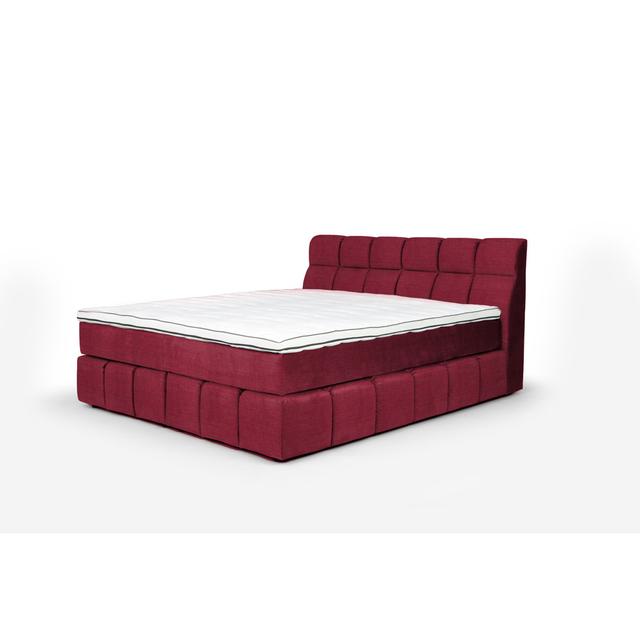 Boxspringbett Downtown mit Topper COTTA Komfortniveau der Matratze: H2: Bis ca. 60 kg/H4: Bis ca. 120 kg, Farbe: Rot on Productcaster.