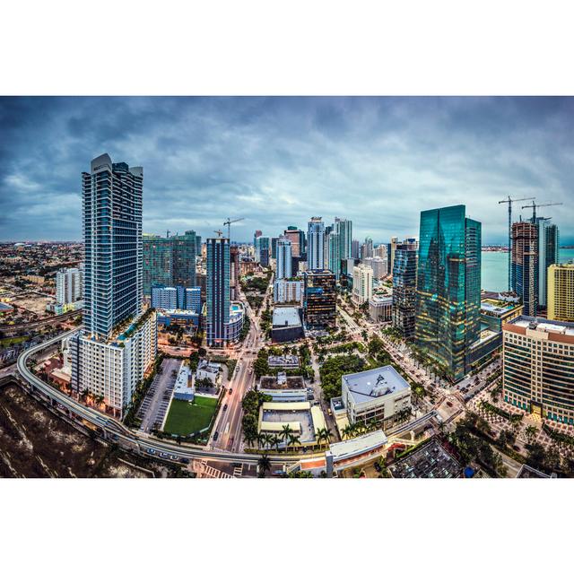 Miami Skyline by SeanPavonePhoto - Wrapped Canvas Art Prints 17 Stories Size: 75" H x 50" W x 1.8" D on Productcaster.