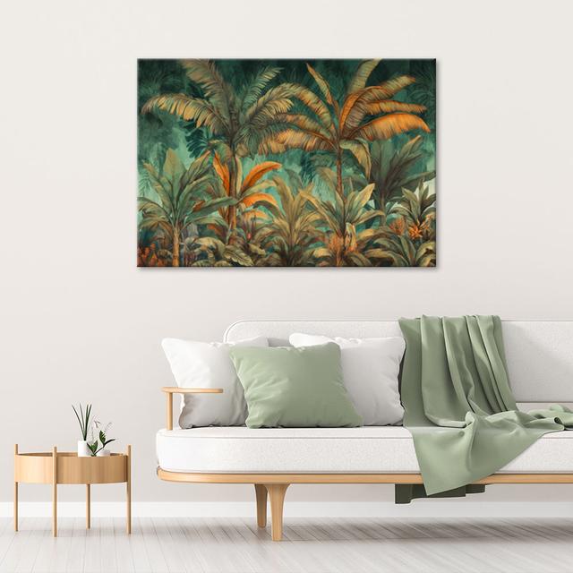 Canvas Print, Palms In The Jungle Landscape - Wrapped Canvas Print Feeby Size: 80cm H x 120cm W on Productcaster.