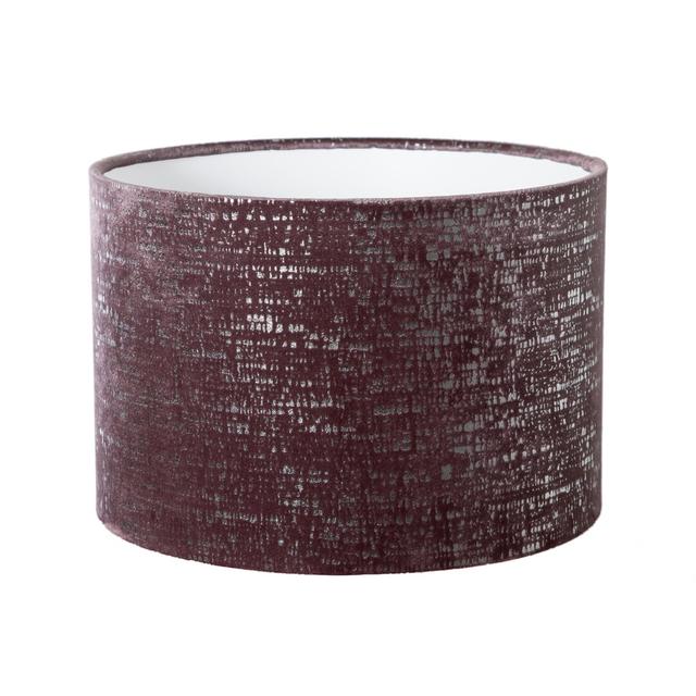 Velvet Drum Lamp Shade ( Screw On ) Bloomsbury Market Colour: Mauve, Size: 20cm H x 25cm W x 25cm D on Productcaster.