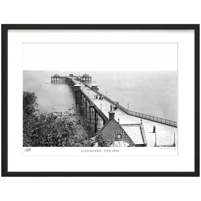 'Llandudno, Pier 1890' - Picture Frame Photograph Print on Paper The Francis Frith Collection Size: 45cm H x 60cm W x 2.3cm D on Productcaster.