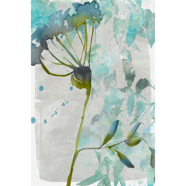 Flower Layers II by Jennifer Goldberger - Wrapped Canvas Painting Rosalind Wheeler Size: 30cm H x 20cm W on Productcaster.