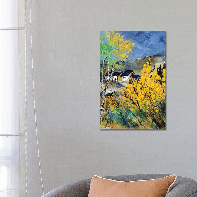 Full Spring Under A Stormy Sky by Pol Ledent - Wrapped Canvas Print ClassicLiving Size: 66.04cm H x 45.72cm W x 3.81cm D on Productcaster.