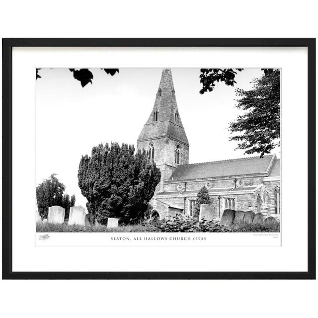 'Seaton, All Hallows Church C1955' - Picture Frame Photograph Print on Paper The Francis Frith Collection Size: 31.5cm H x 38.8cm W x 2.3cm D on Productcaster.