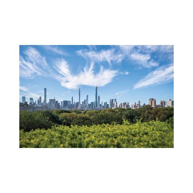 Midtown Manhattan Skyline And Central Park by Jan Becke - Wrapped Canvas Print Latitude Run Size: 101.6cm H x 152.4cm W x 3.81cm D on Productcaster.