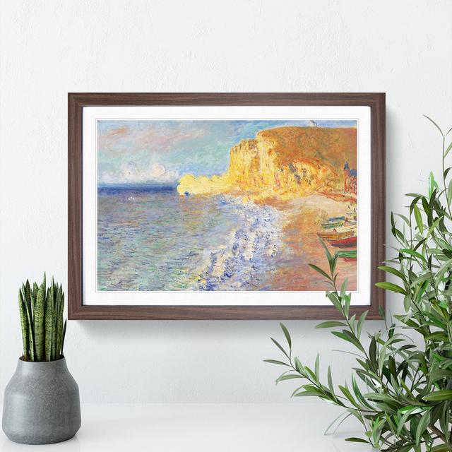 Morning in Etretat by Claude Monet - Picture Frame Painting East Urban Home Frame Option: Walnut, Size: 48cm H x 65cm W x 2cm D on Productcaster.