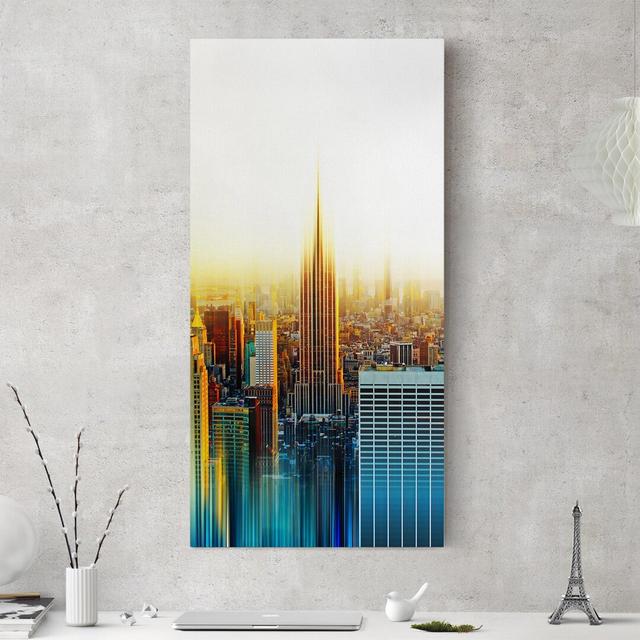 Leinwandbild Manhattan Abstrakt von Philippe Hugonnard Ebern Designs Größe: 60 cm H x 30 cm B on Productcaster.