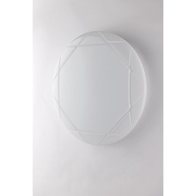 Candeece Acrylic Flush Mount Ebern Designs Size: 40Cm x 40Cm x 6Cm on Productcaster.