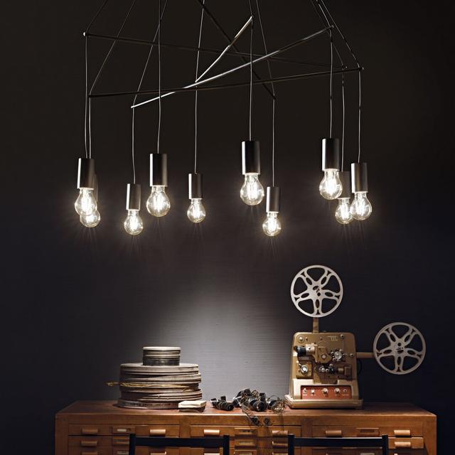 Cluster-Pendelleuchte 10-flammig Pop Ideal Lux on Productcaster.