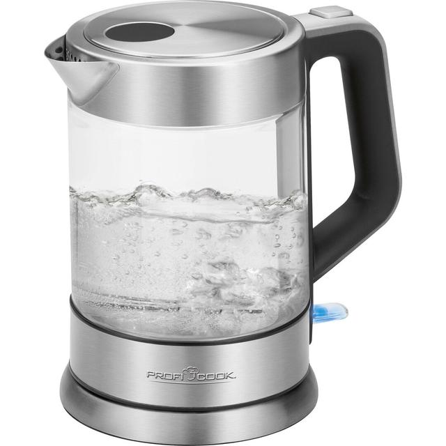 1,5 L Wasserkocher aus Edelstahl und Glas Profi Cook on Productcaster.