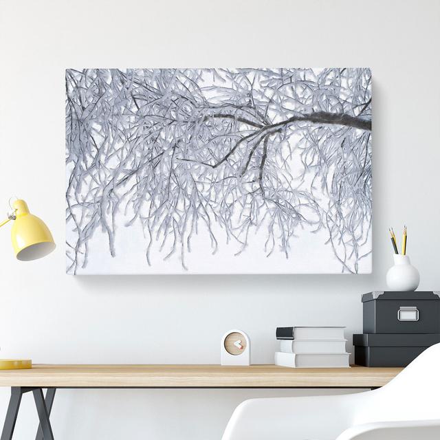 Tree in the Winter Vol.3 - Wrapped Canvas Graphic Art East Urban Home Size: 35cm H x 50cm W x 3cm D on Productcaster.