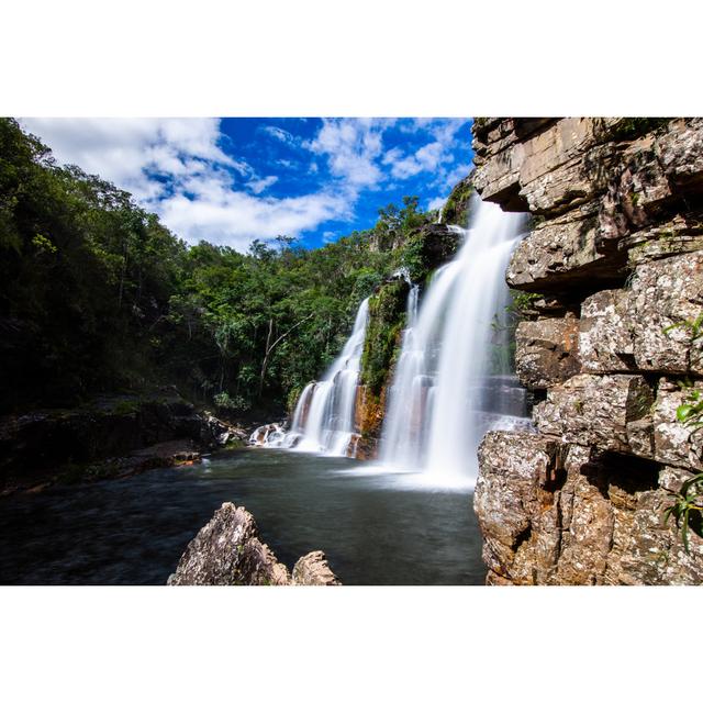 The Beauty Of Almecegas I Waterfall;Chapada Dos Veadeiros;Brazil by Rodrigo S Coelho - Wrapped Canvas Print Union Rustic Size: 61cm H x 91cm W x 3.8cm on Productcaster.