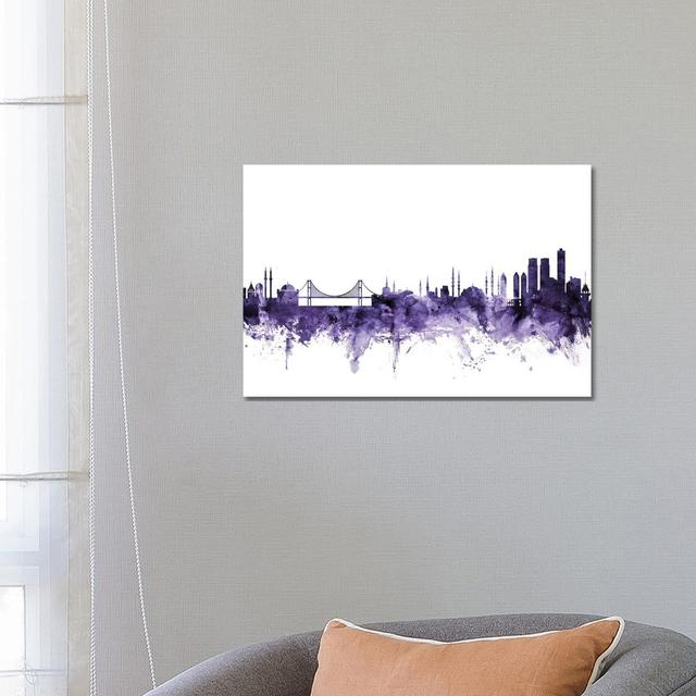 Istanbul, Turkey Skyline by Michael Tompsett - Wrapped Canvas Art Prints Latitude Run Size: 45.72cm H x 66.04cm W x 1.91cm D on Productcaster.