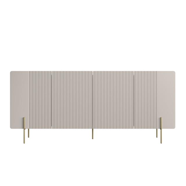 Oteri 200cm Sideboard Corrigan Studio Colour: Cashmere/Gold on Productcaster.