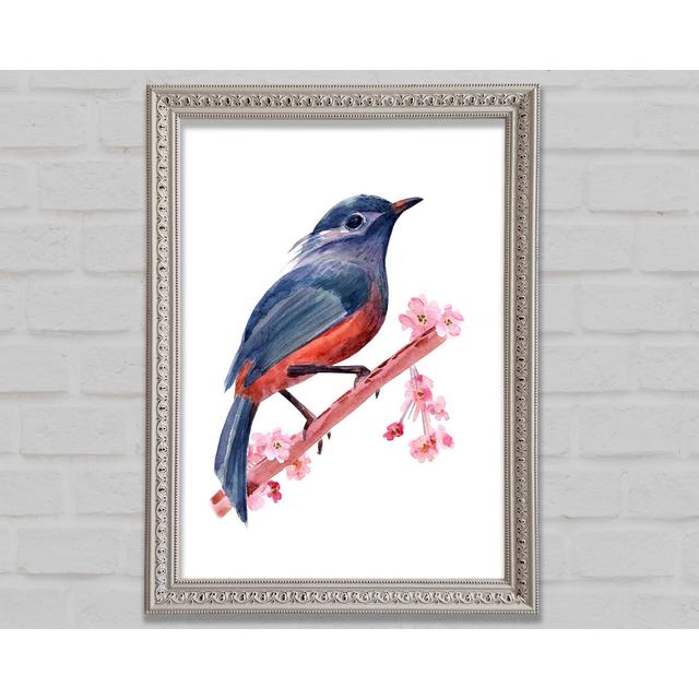 Chaffinch Bird Cherry Blossom - Single Picture Frame Art Prints Bright Star Size: 118.1cm H x 84.1cm W x 3cm D on Productcaster.