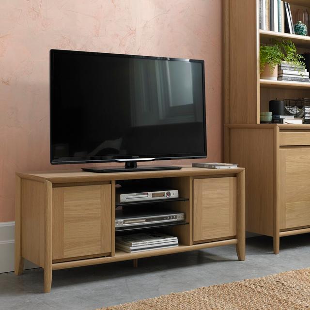 Izzie TV Stand for TVs up to 55" August Grove Colour: Natural on Productcaster.