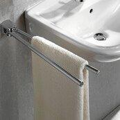 Metasoft 47cm Wall Mounted Towel Rail Two Arms Bravat on Productcaster.