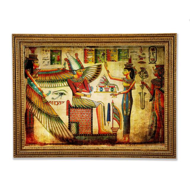 Egyptian King And Queen 2 - Single Picture Frame Art Prints Latitude Vive Size: 29.7cm H x 42cm W x 3cm D on Productcaster.