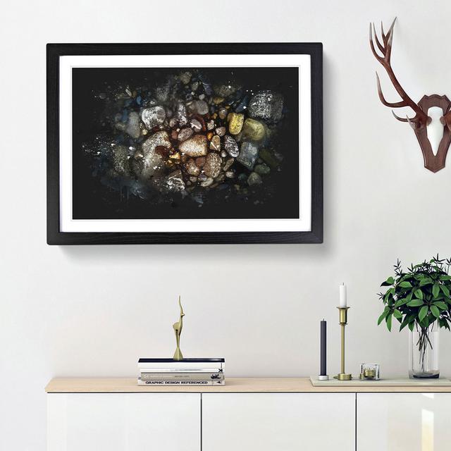 Rocks - Picture Frame Graphic Art Print East Urban Home Frame Option: Black Framed, Size: 33cm H x 45cm W x 2cm D on Productcaster.