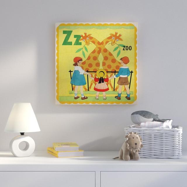 Zoo - Graphic Art on Canvas HoneyBee Nursery Size: 122cm H x 122cm W on Productcaster.