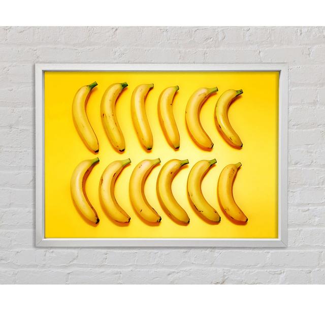 Banana Line-up - Single Picture Frame Art Prints on Canvas Bright Star Size: 84.1cm H x 118.9cm W x 3.3cm D on Productcaster.