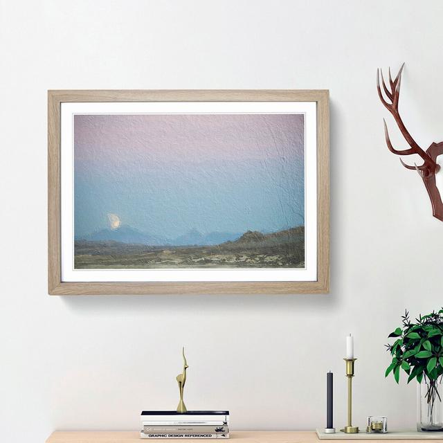 Blood Moon over California - Picture Frame Painting Print East Urban Home Frame Option: Oak Framed, Size: 36cm H x 48cm W x 2cm D on Productcaster.