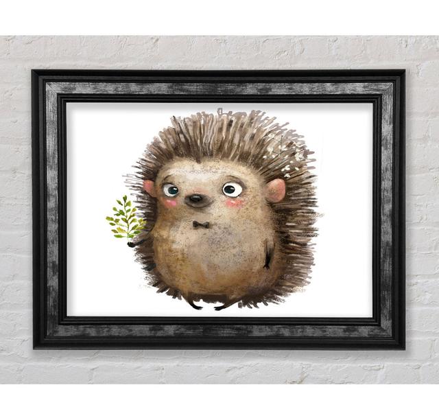 Hedgehog With Flowers - Single Picture Frame Art Prints Bright Star Size: 59.7cm H x 84.1cm W x 8cm D on Productcaster.