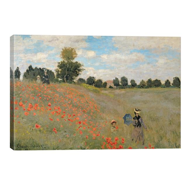 Wild Poppies, near Argenteuil, 1873' by Print ClassicLiving Size: 45.72cm H x 66.04cm W x 3.81cm D, Format: Wrapped Canvas on Productcaster.