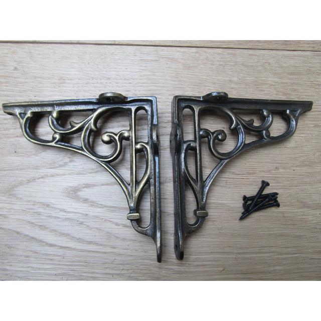 Victorian Scroll Decorative Bracket Ironmongery World Size: 170mm H x 35mm W x 190mm D on Productcaster.