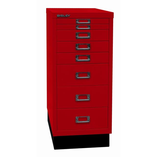 29er 8 Drawer Filing Cabinet Bisley Colour: Cardinal red on Productcaster.