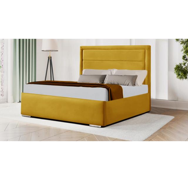 Anthory Latitude Run Size: King (165 x 219 cm), Colour: Yellow Mustard on Productcaster.