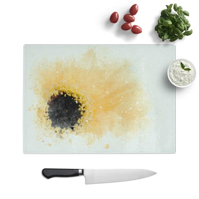 Tempered Glass Gerbera Chopping Board East Urban Home Size: 39 cm W x 28.5 cm L on Productcaster.