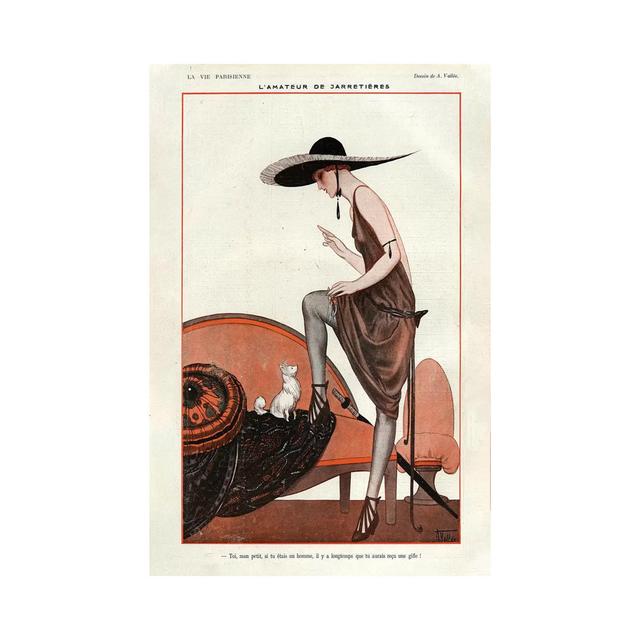 1922 La Vie Parisienne Magazine Plate by Armand Vallee - No Frame Gallery-Wrapped Canvas Giclée on Canvas Lark Manor Size: 45.72cm H x 30.48cm W on Productcaster.