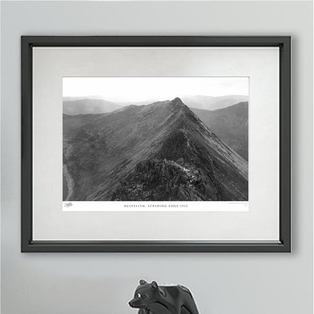 'Helvellyn, Striding Edge 1912' by Francis Frith - Picture Frame Photograph Print on Paper The Francis Frith Collection Size: 40cm H x 50cm W x 2.3cm on Productcaster.