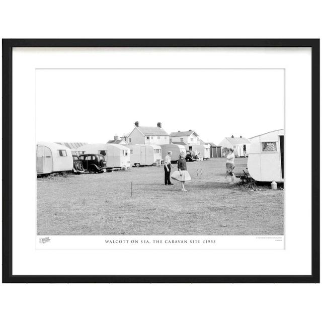 'Walcott on Sea, the Caravan Site C1955' by Francis Frith - Picture Frame Photograph Print on Paper The Francis Frith Collection Size: 28cm H x 36cm W on Productcaster.