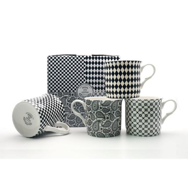 Shades 4 Piece Bone China Mug Set HERITAGE on Productcaster.