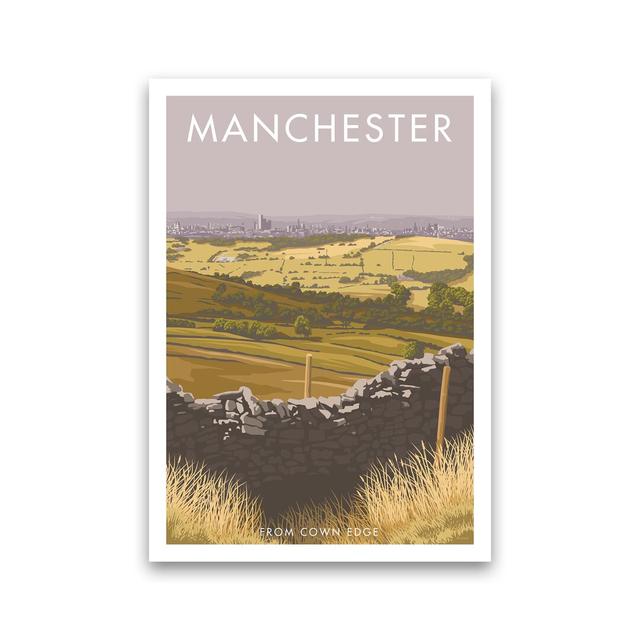 Manchester Cown Edge Travel Art Print By Stephen Millership A4 / Print Only Rosalind Wheeler Format: Paper, Size: 50cm H x 40cm W x 1cm D on Productcaster.